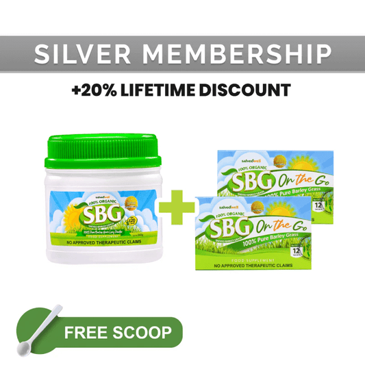 Salveo Barley Grass Silver Membership Package - Avail this package then your next purchase will be 20% Discount  LIFETIME