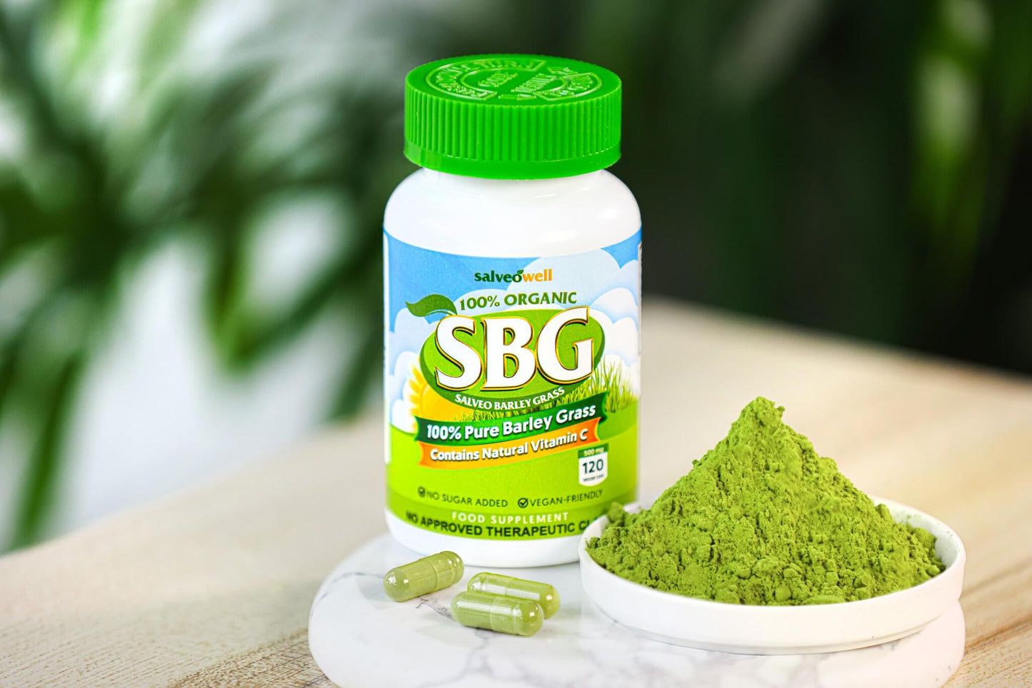 Salveo Barley Grass Capsules | 120 capsules | 500mg made in Australia FDA Approved